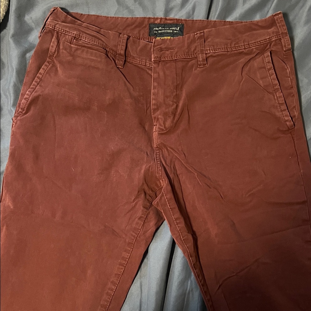 American Eagle Outfitters Men's Rust Chinos